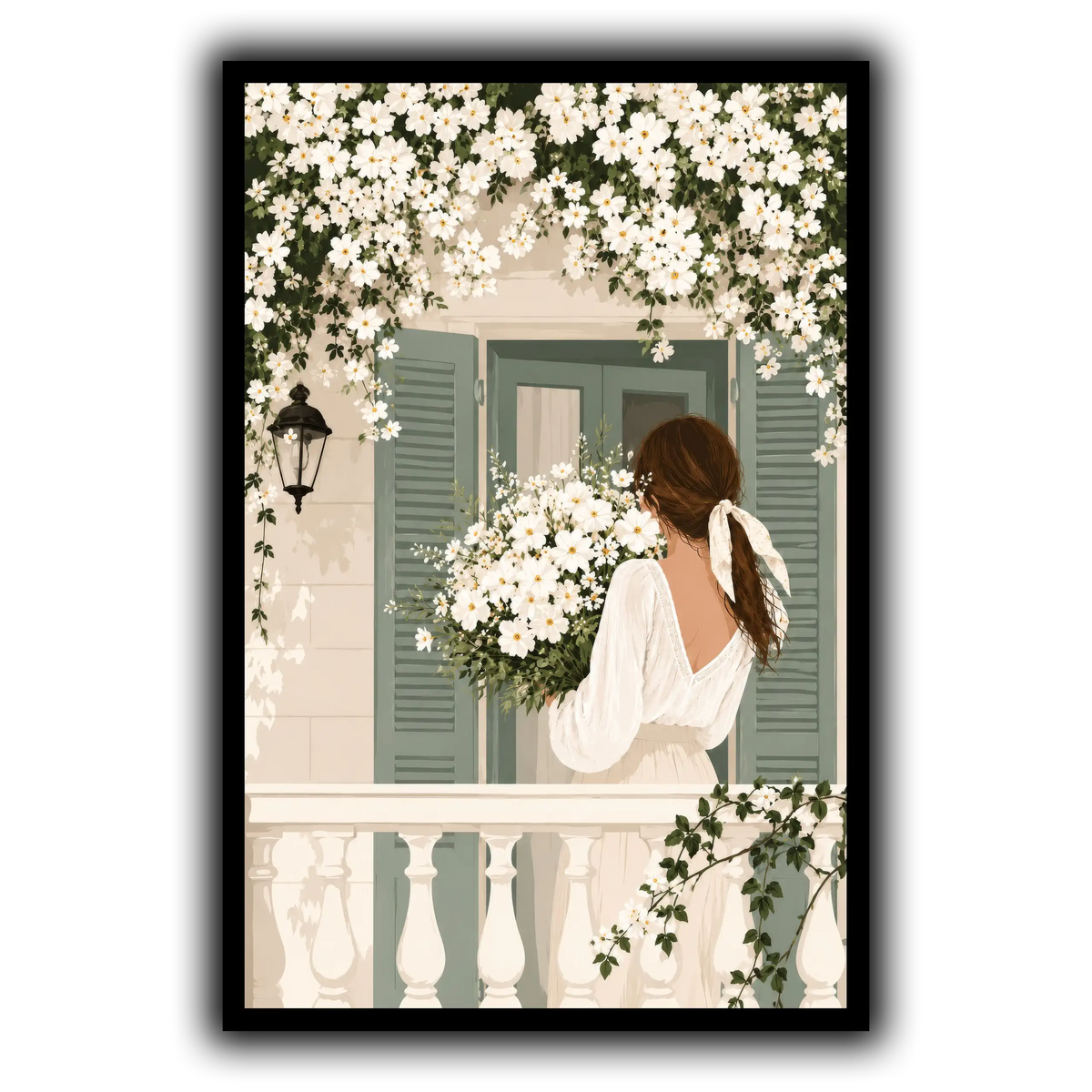 White Spring on the Balcony