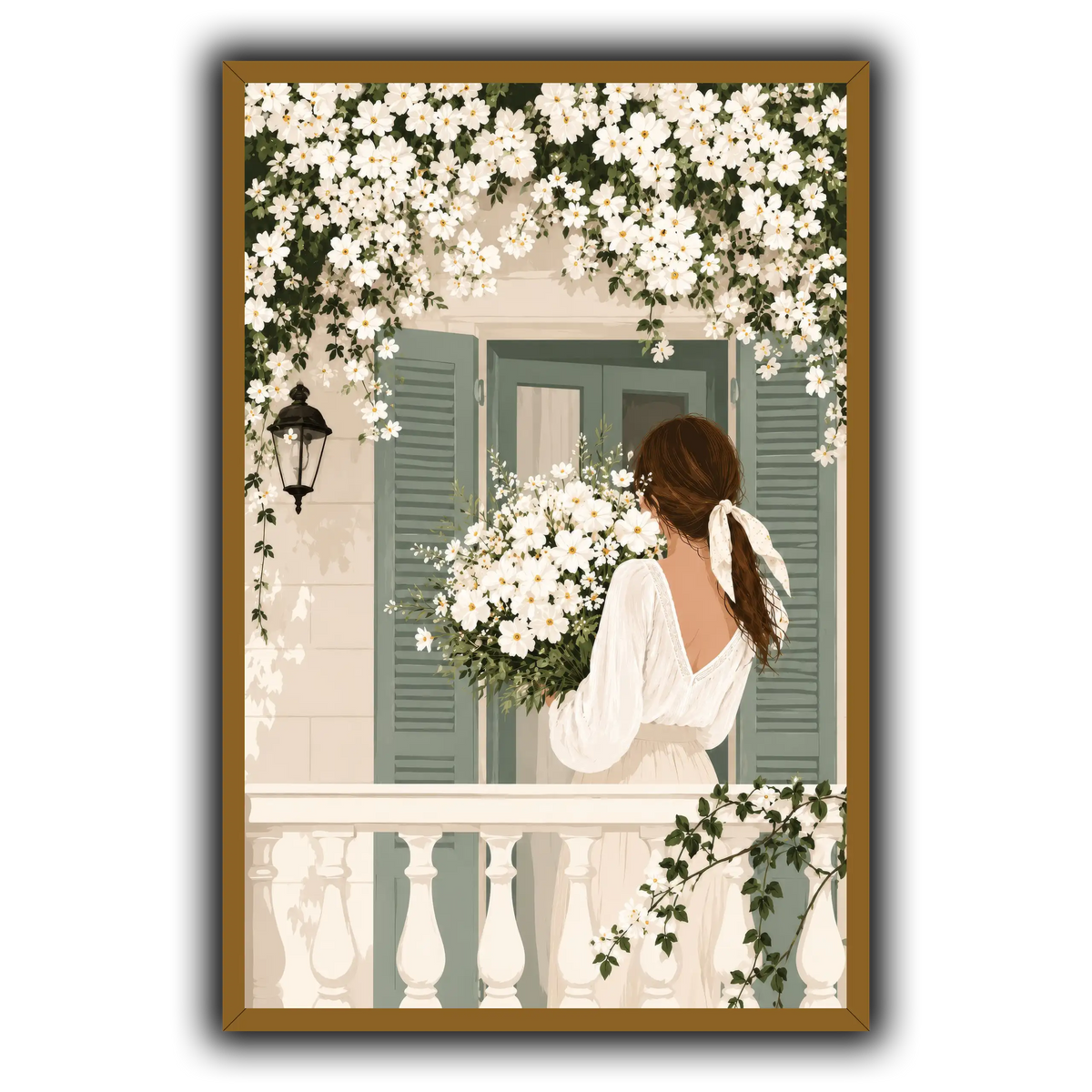 White Spring on the Balcony