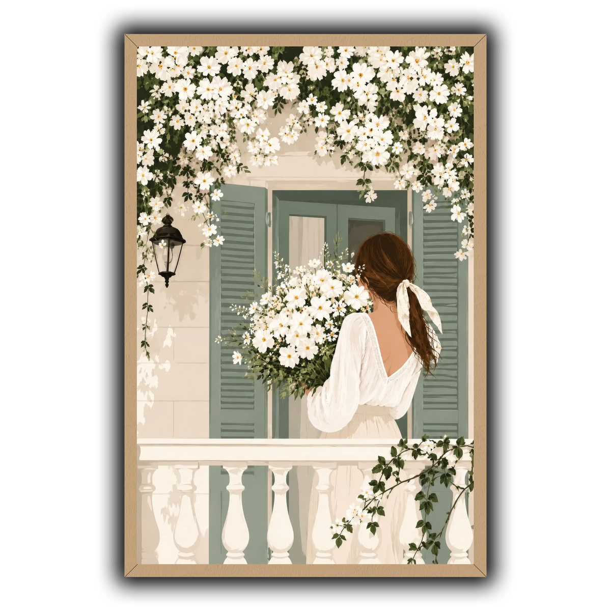 White Spring on the Balcony