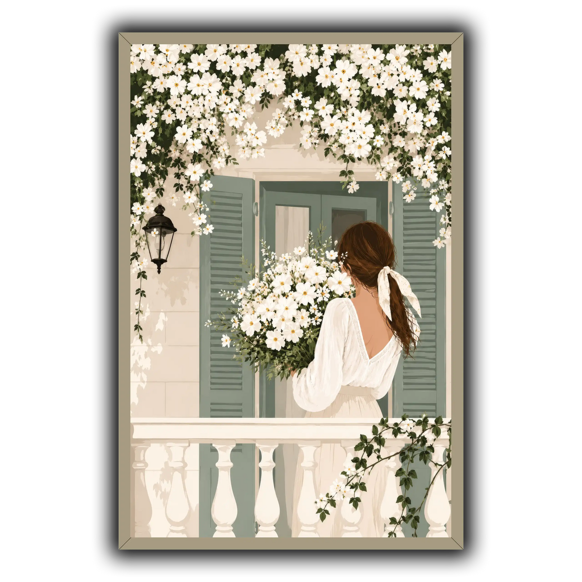White Spring on the Balcony