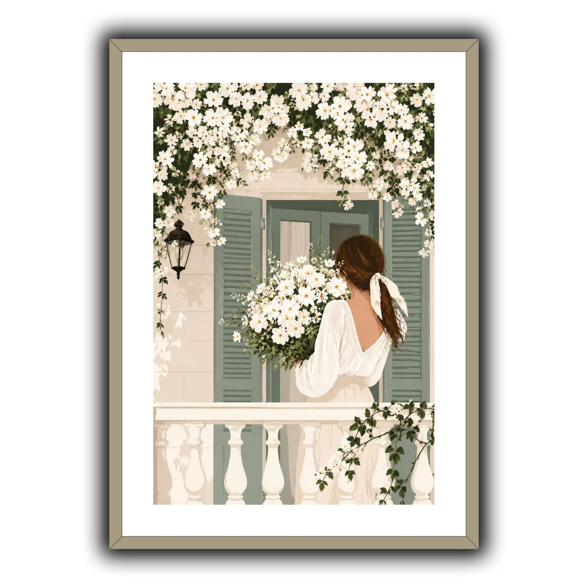 White Spring on the Balcony