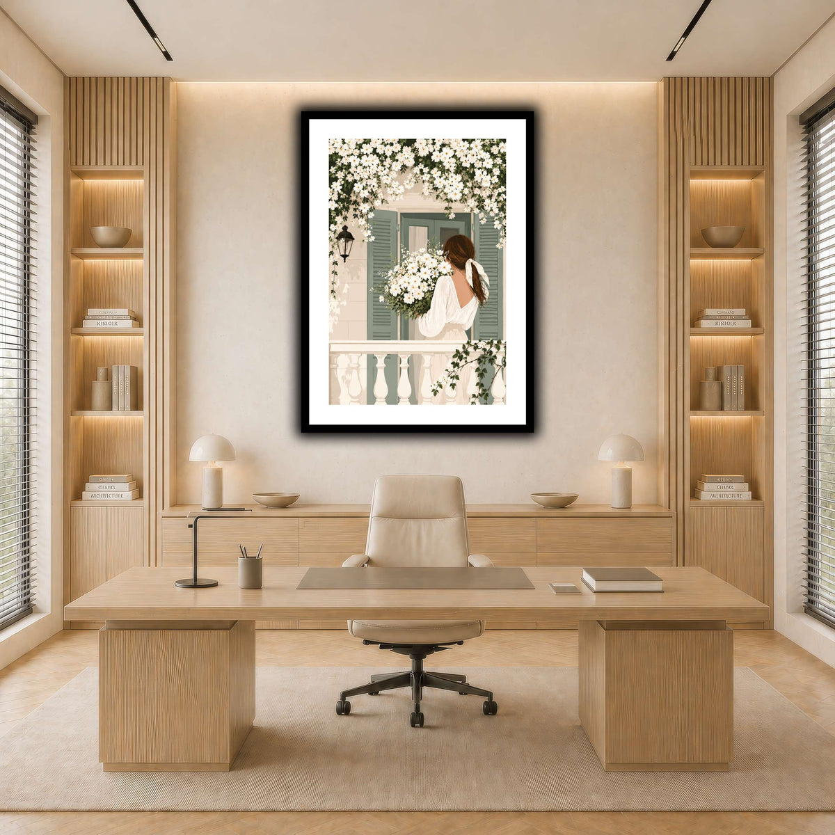 White Spring on the Balcony light neutral-office