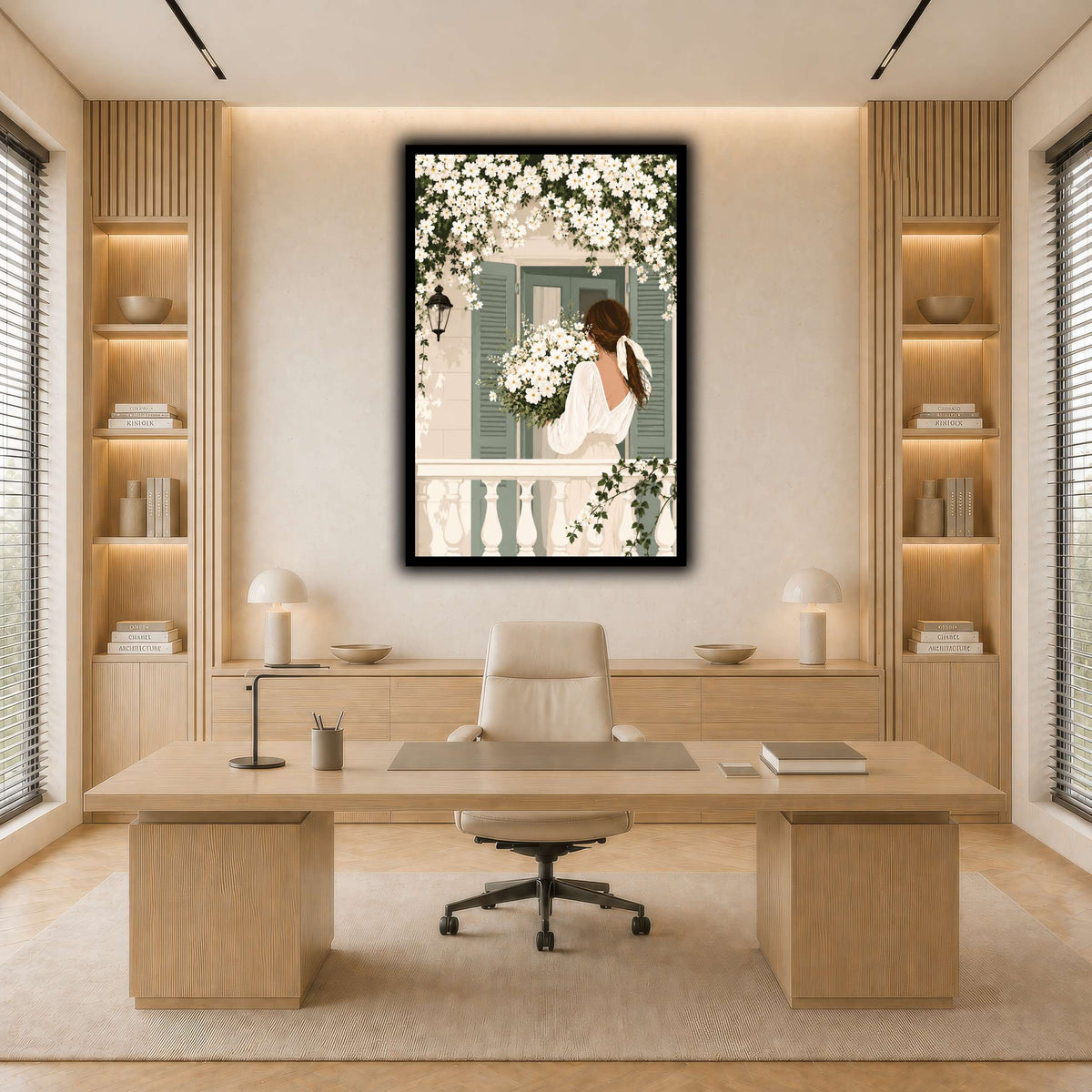White Spring on the Balcony light neutral-office