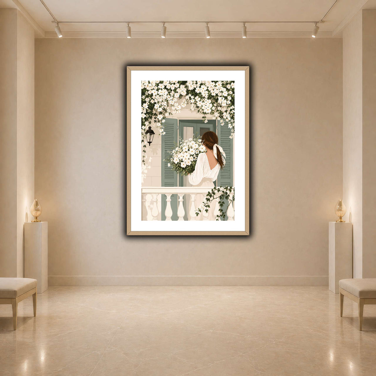 White Spring on the Balcony light neutral- agallery