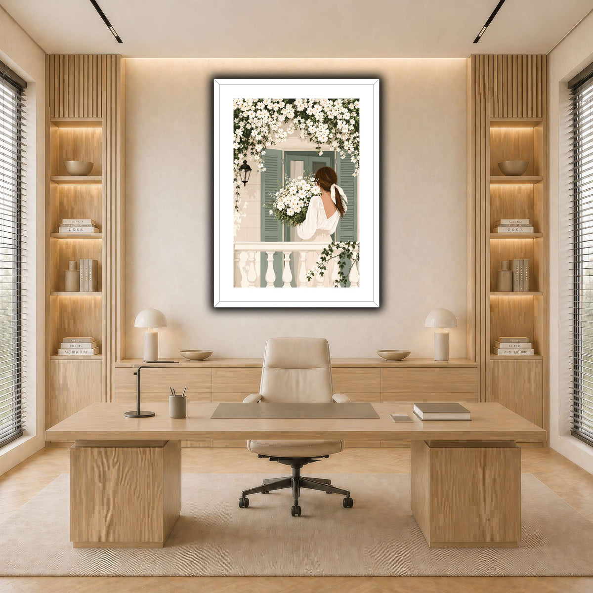 White Spring on the Balcony light neutral-office