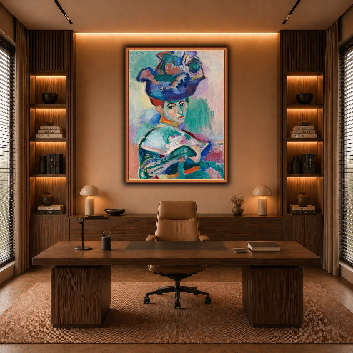 Woman-with-a-Hat_Henri_Matisse warm-office