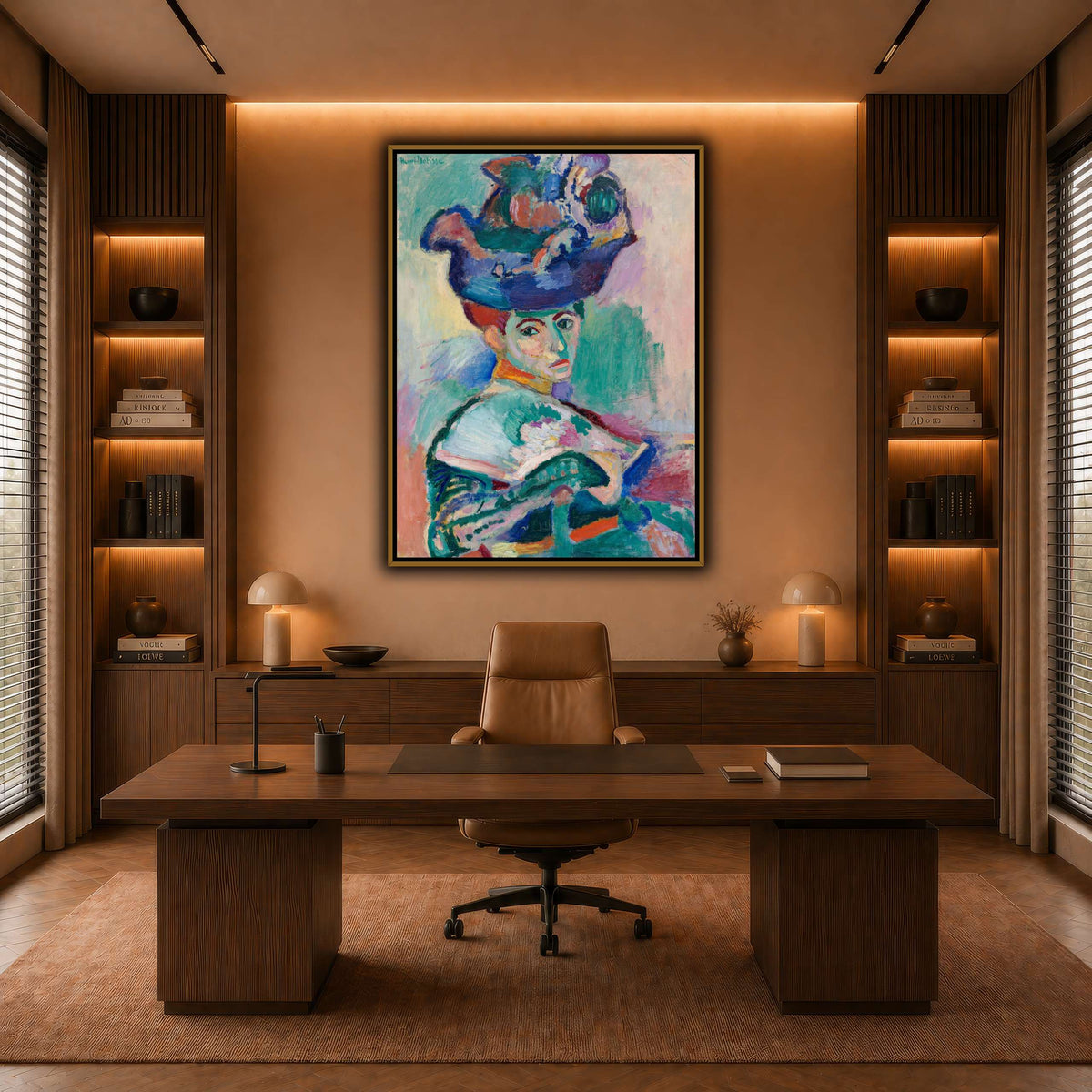 Woman-with-a-Hat_Henri_Matisse warm-office