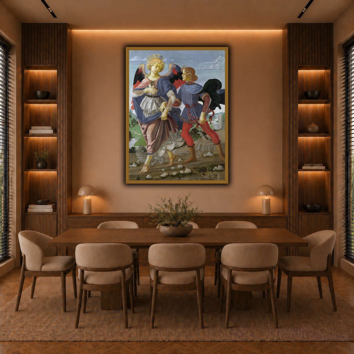 Workshop_of_Andrea_del_Verrocchio._Tobias_and_the_Angel_result warm-dining room
