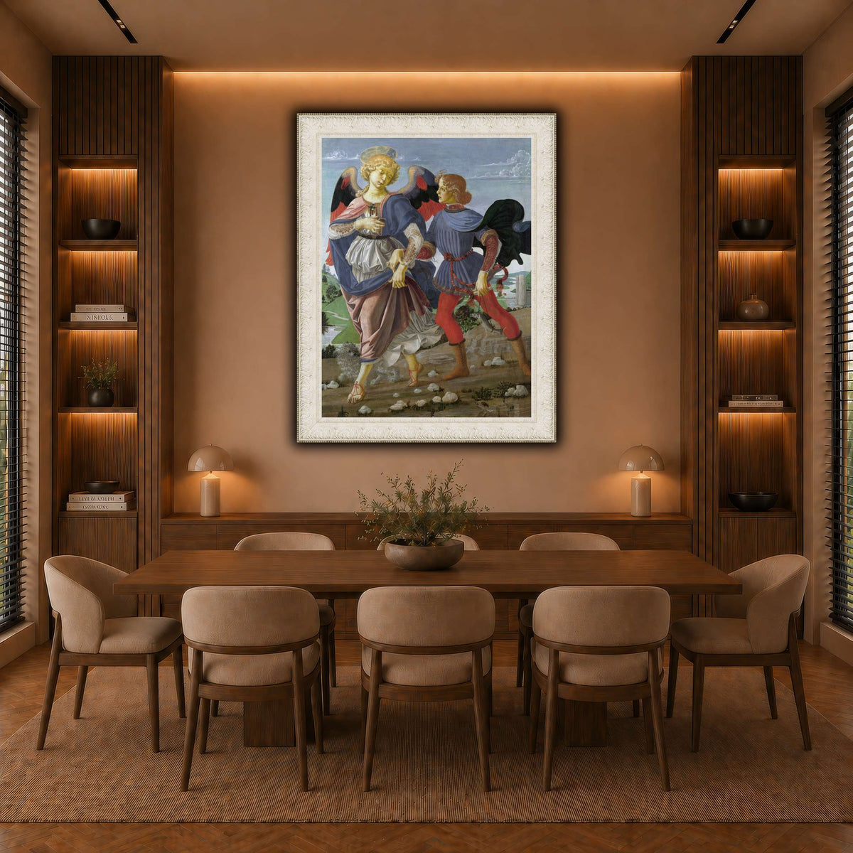 Workshop_of_Andrea_del_Verrocchio._Tobias_and_the_Angel_result warm-dining room