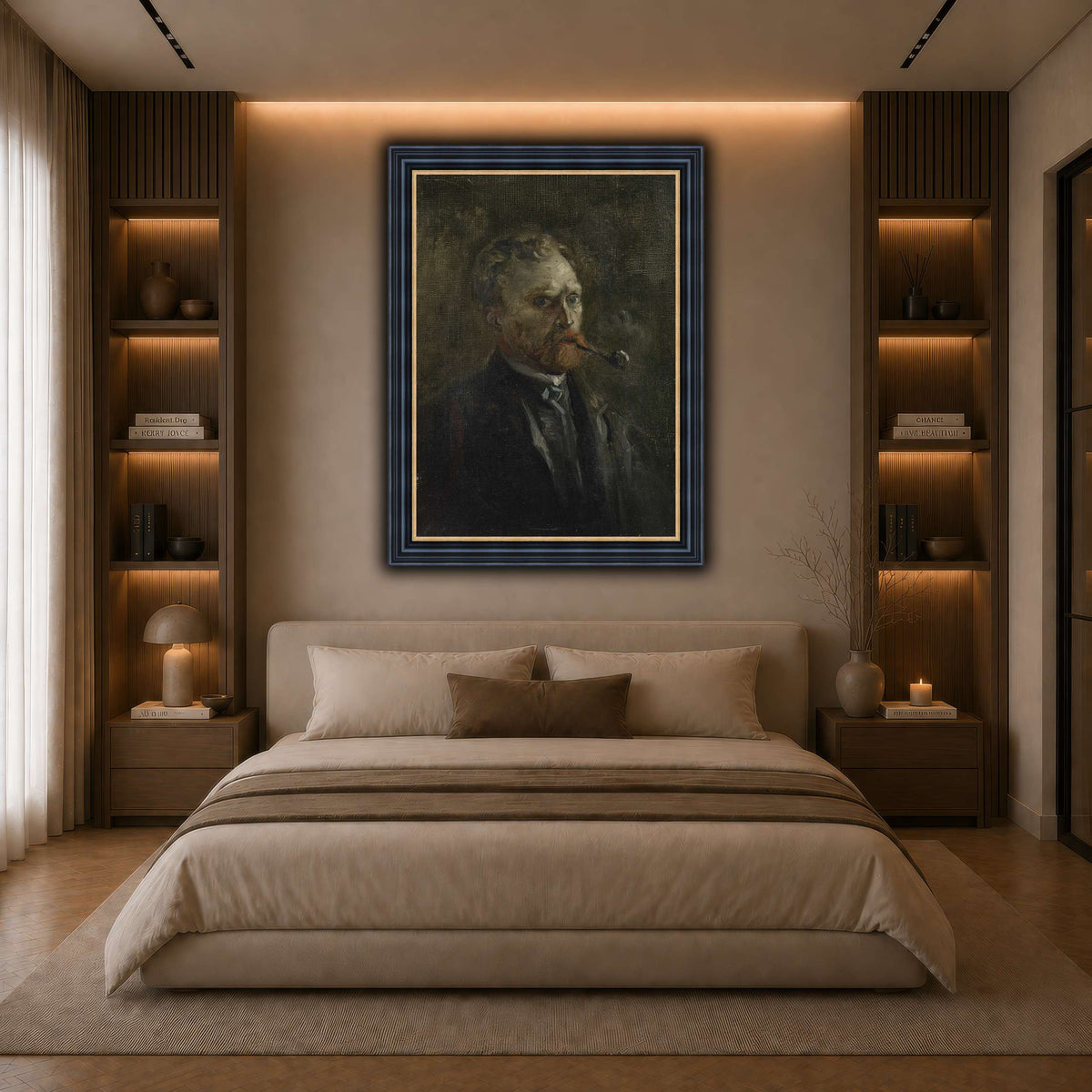 Zelfportret dark neutral-bedroom