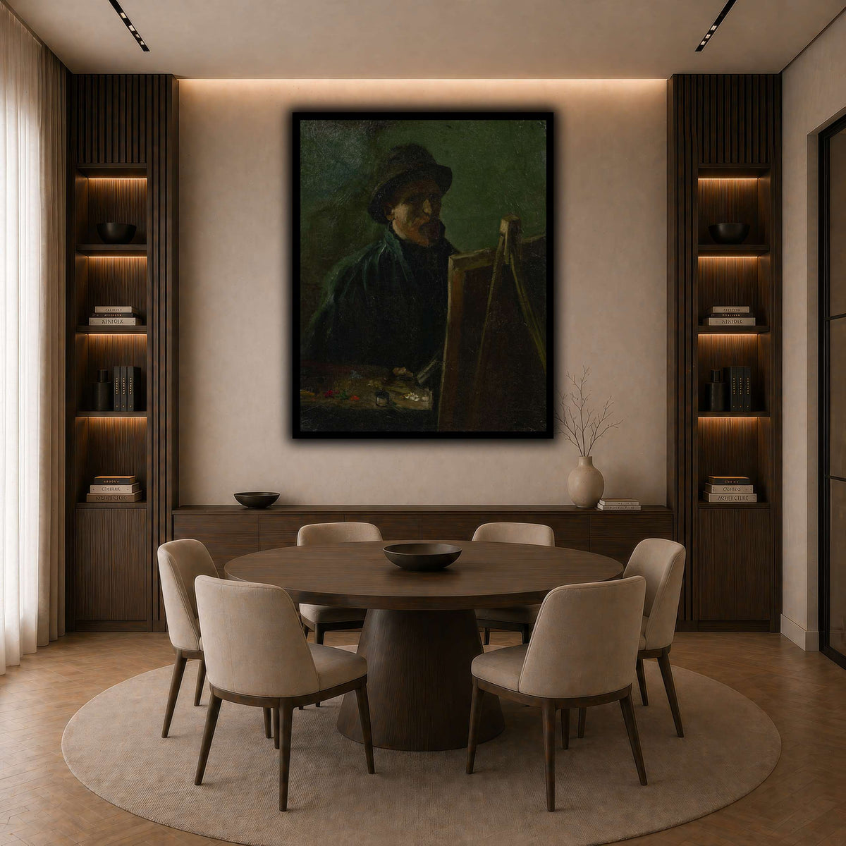 Zelfportret_als_schilder dark neutral-dining room