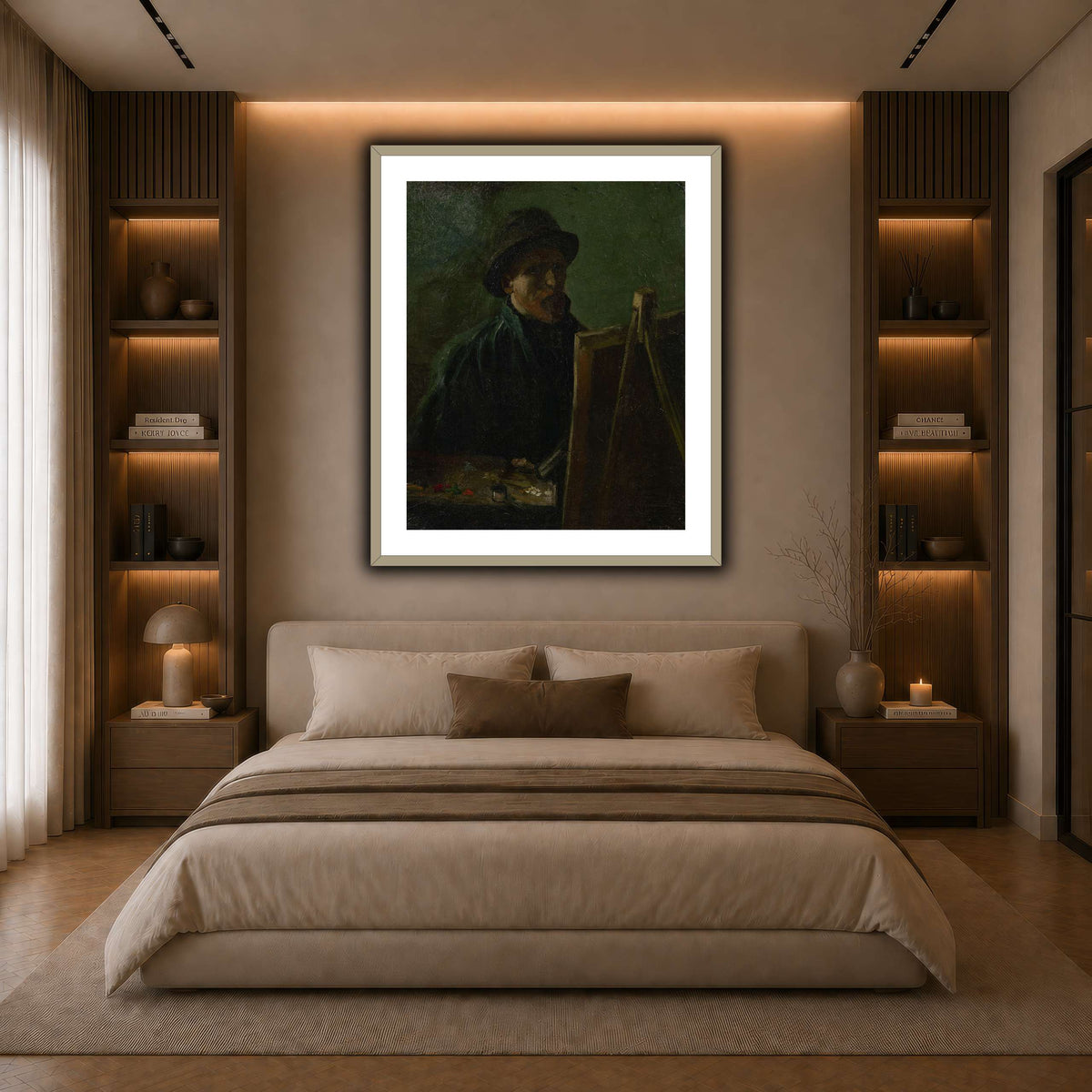 Zelfportret_als_schilder dark neutral-bedroom