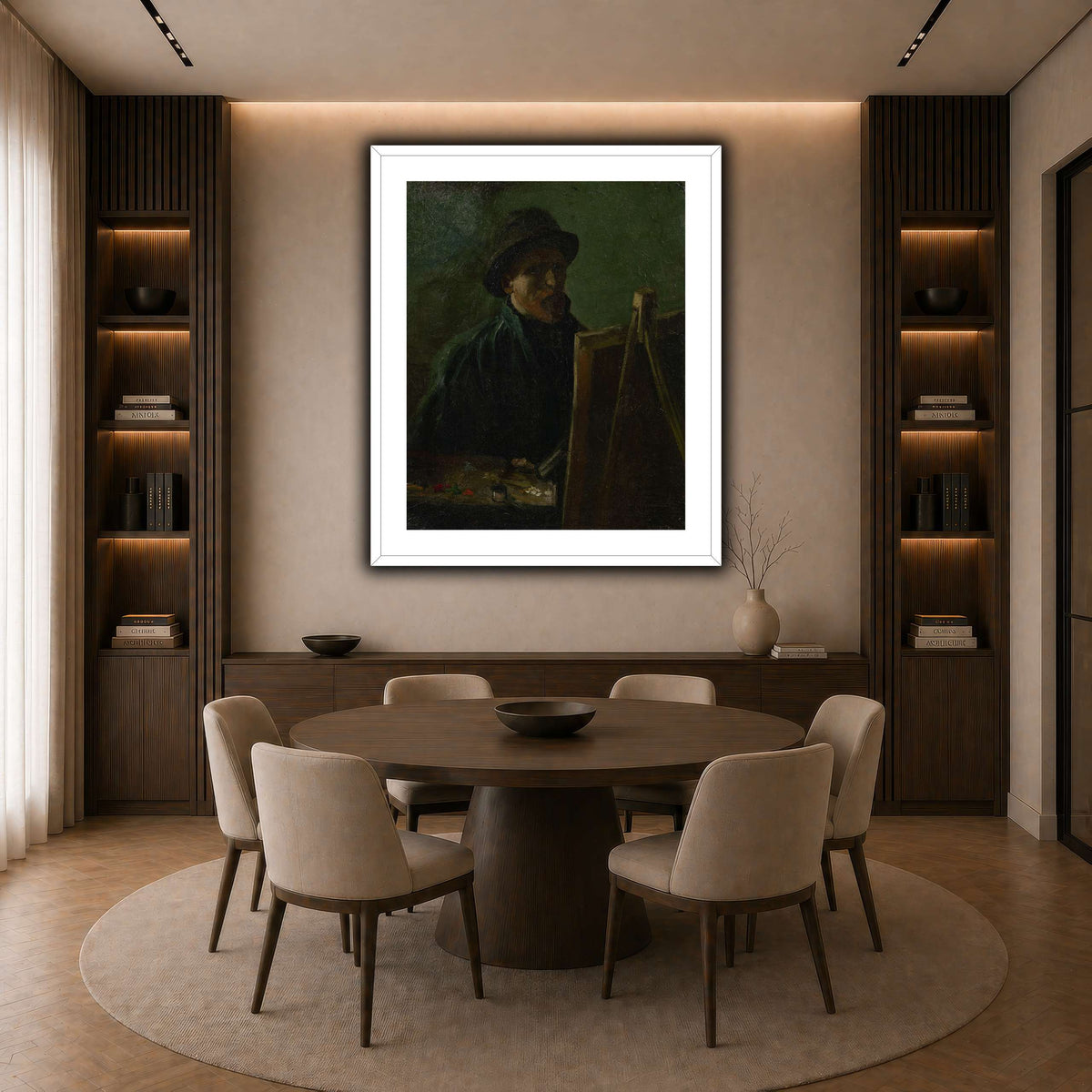 Zelfportret_als_schilder dark neutral-dining room