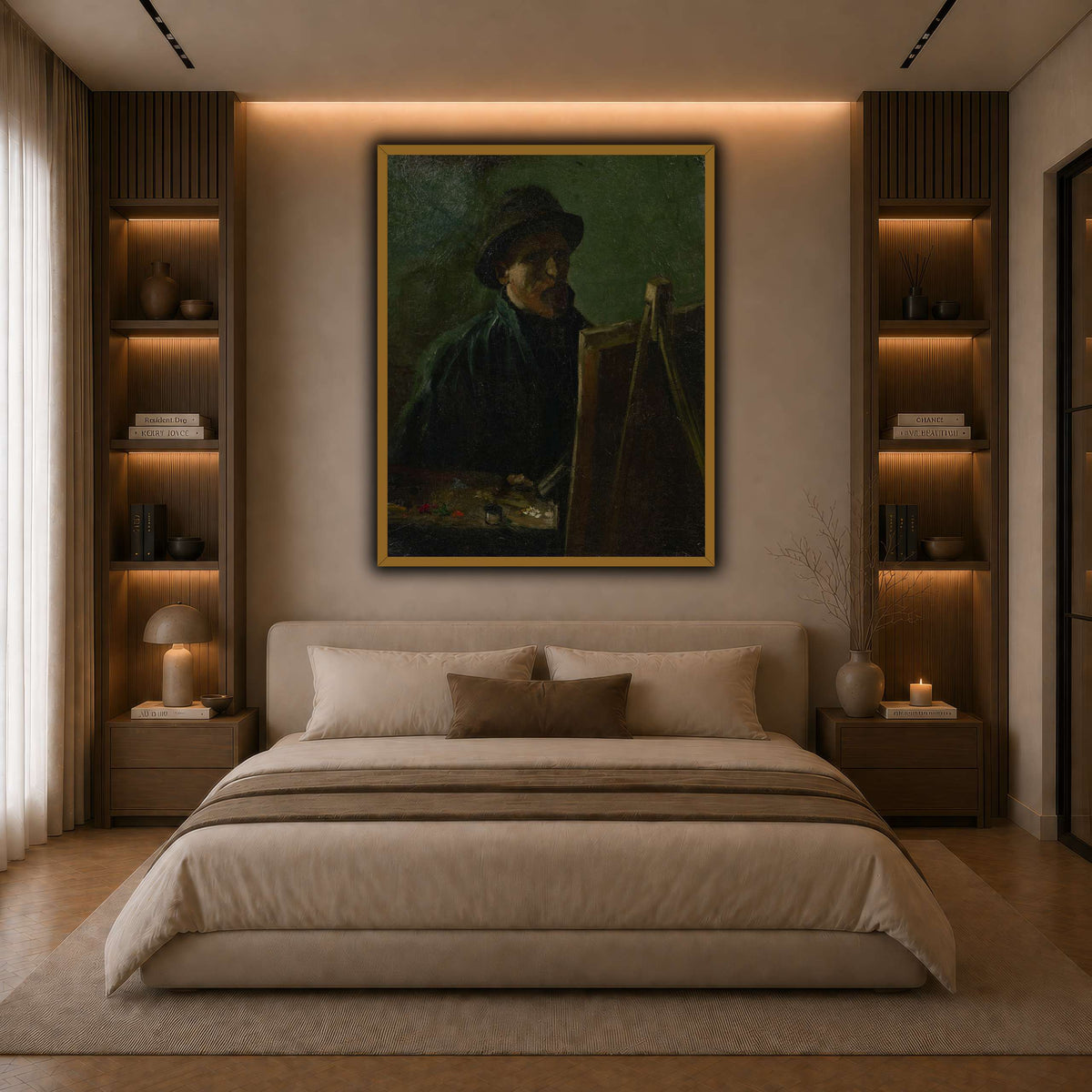 Zelfportret_als_schilder dark neutral-bedroom