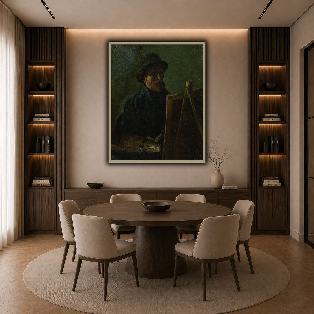 Zelfportret_als_schilder dark neutral-dining room