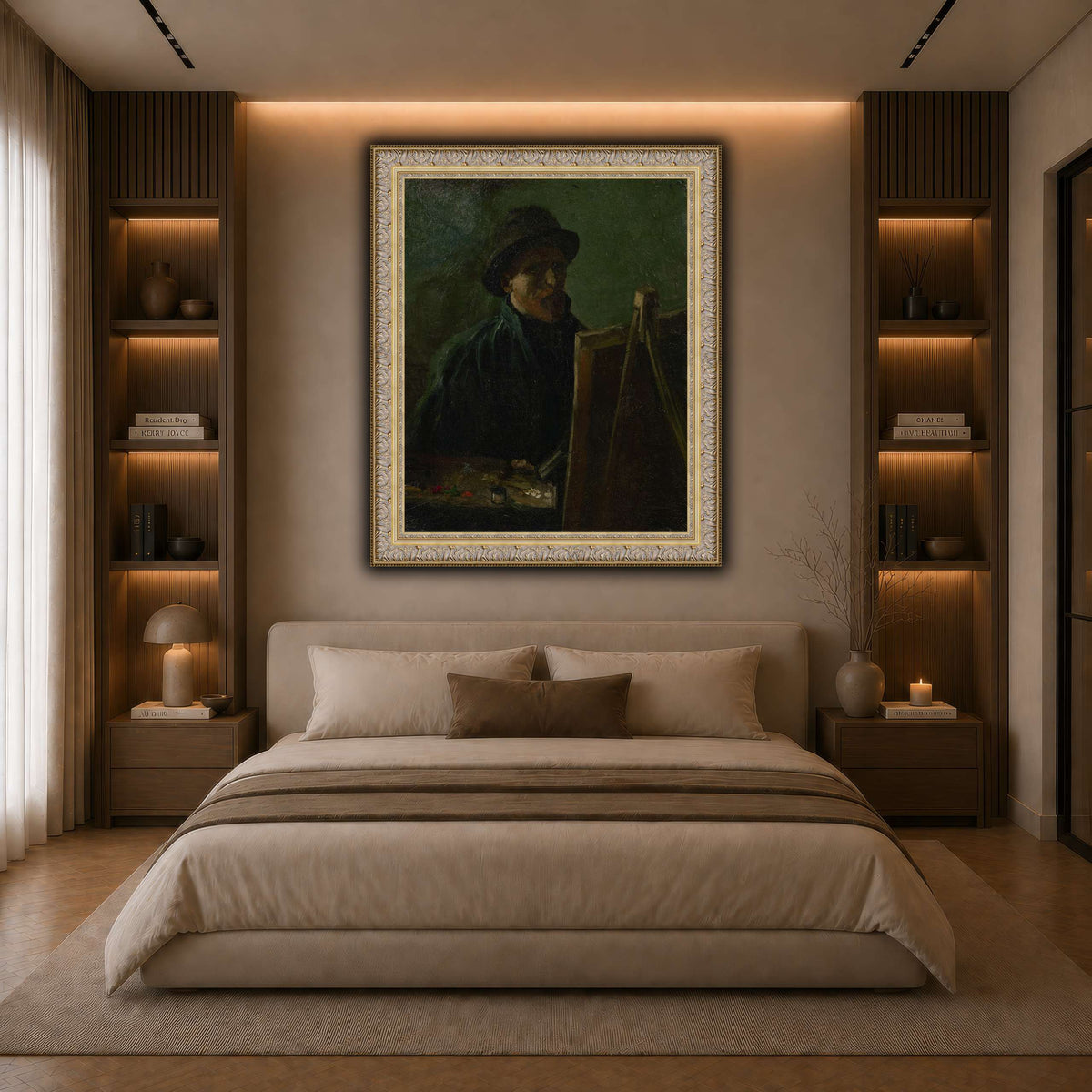 Zelfportret_als_schilder dark neutral-bedroom