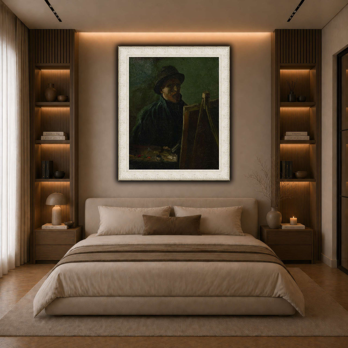 Zelfportret_als_schilder dark neutral-bedroom