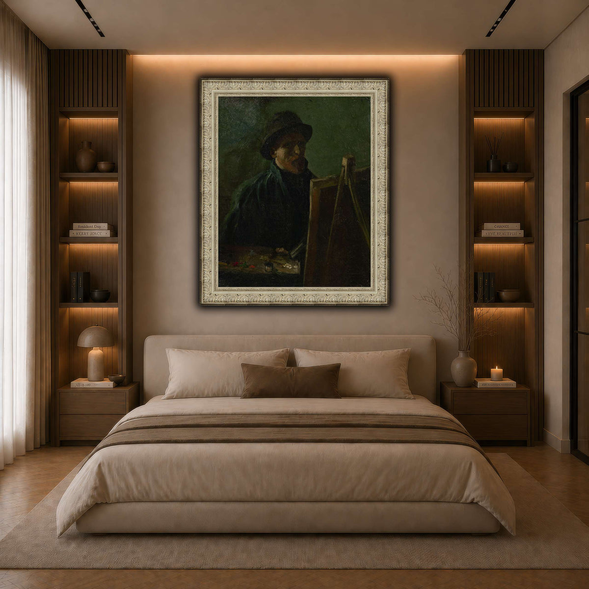 Zelfportret_als_schilder dark neutral-bedroom