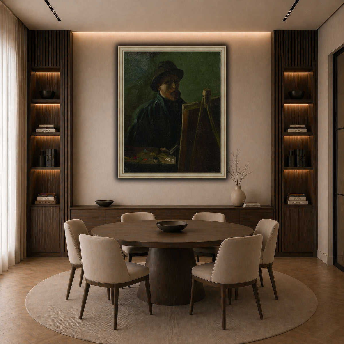 Zelfportret_als_schilder dark neutral-dining room