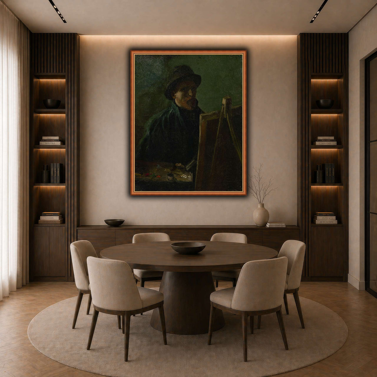 Zelfportret_als_schilder dark neutral-dining room