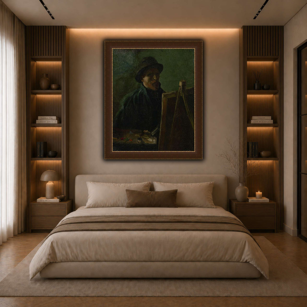 Zelfportret_als_schilder dark neutral-bedroom