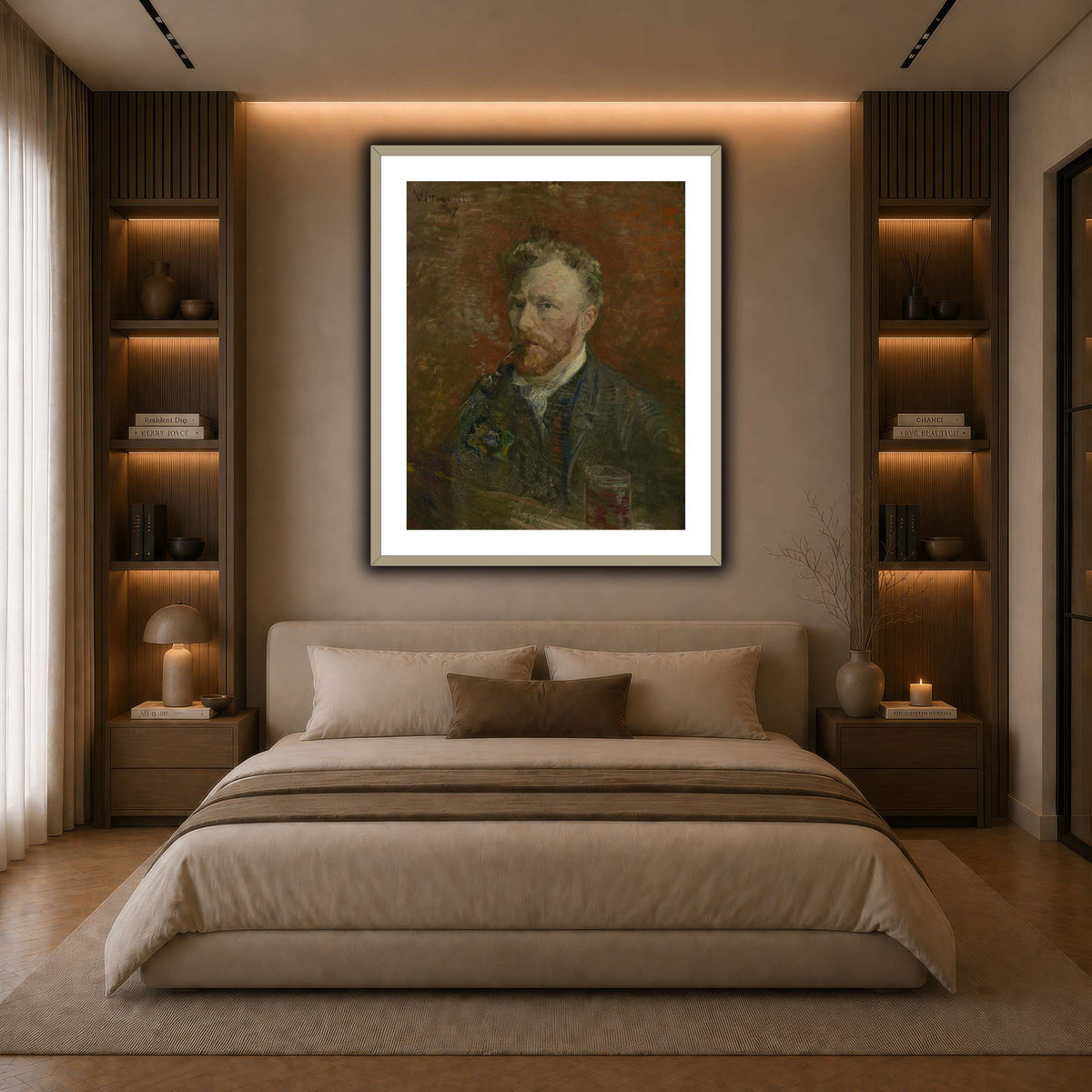 Zelfportret_met_glas dark neutral-bedroom