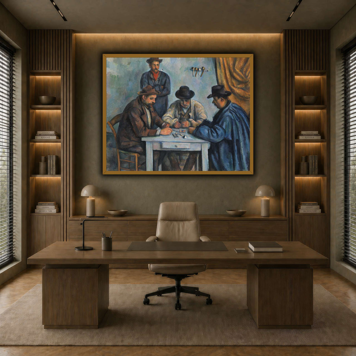 card players _Paul_Cezanne earth-office