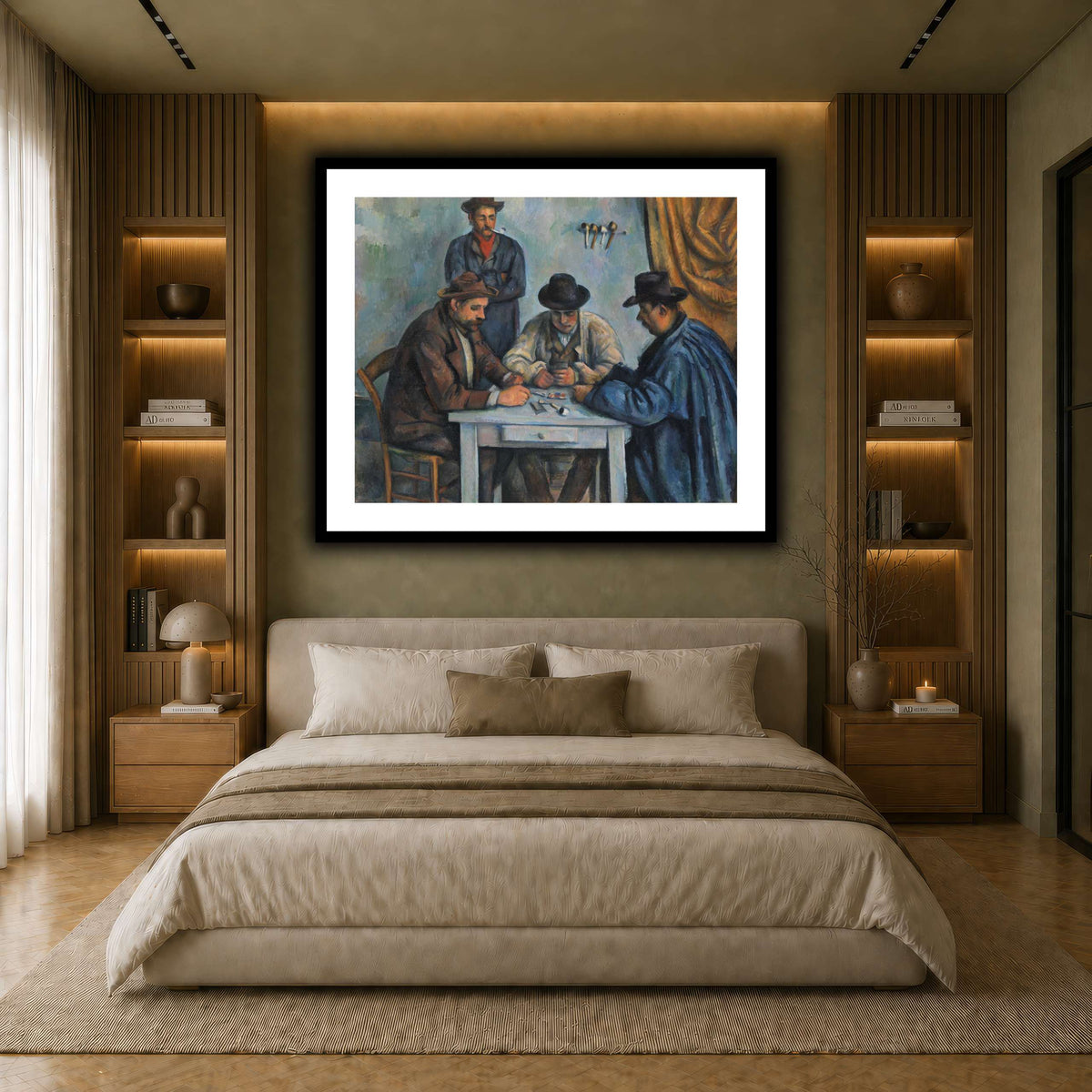 card players _Paul_Cezanne earth-bedroom