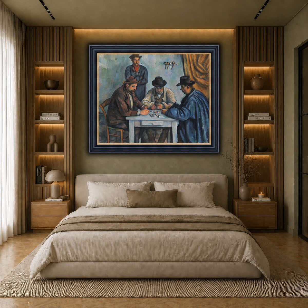 card players _Paul_Cezanne earth-bedroom