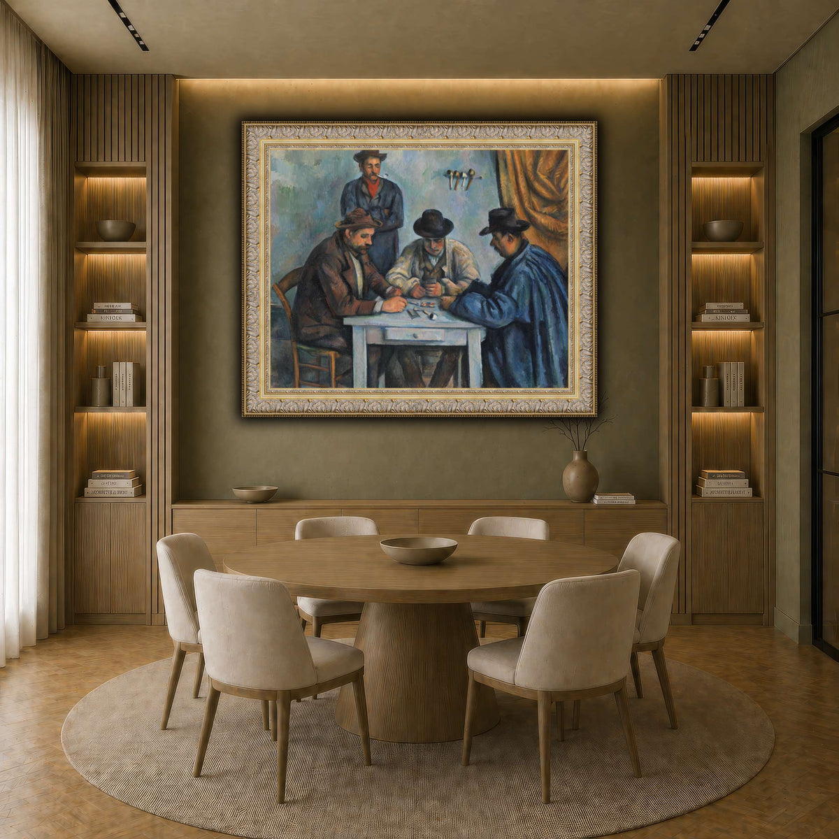 card players _Paul_Cezanne earth-dining room