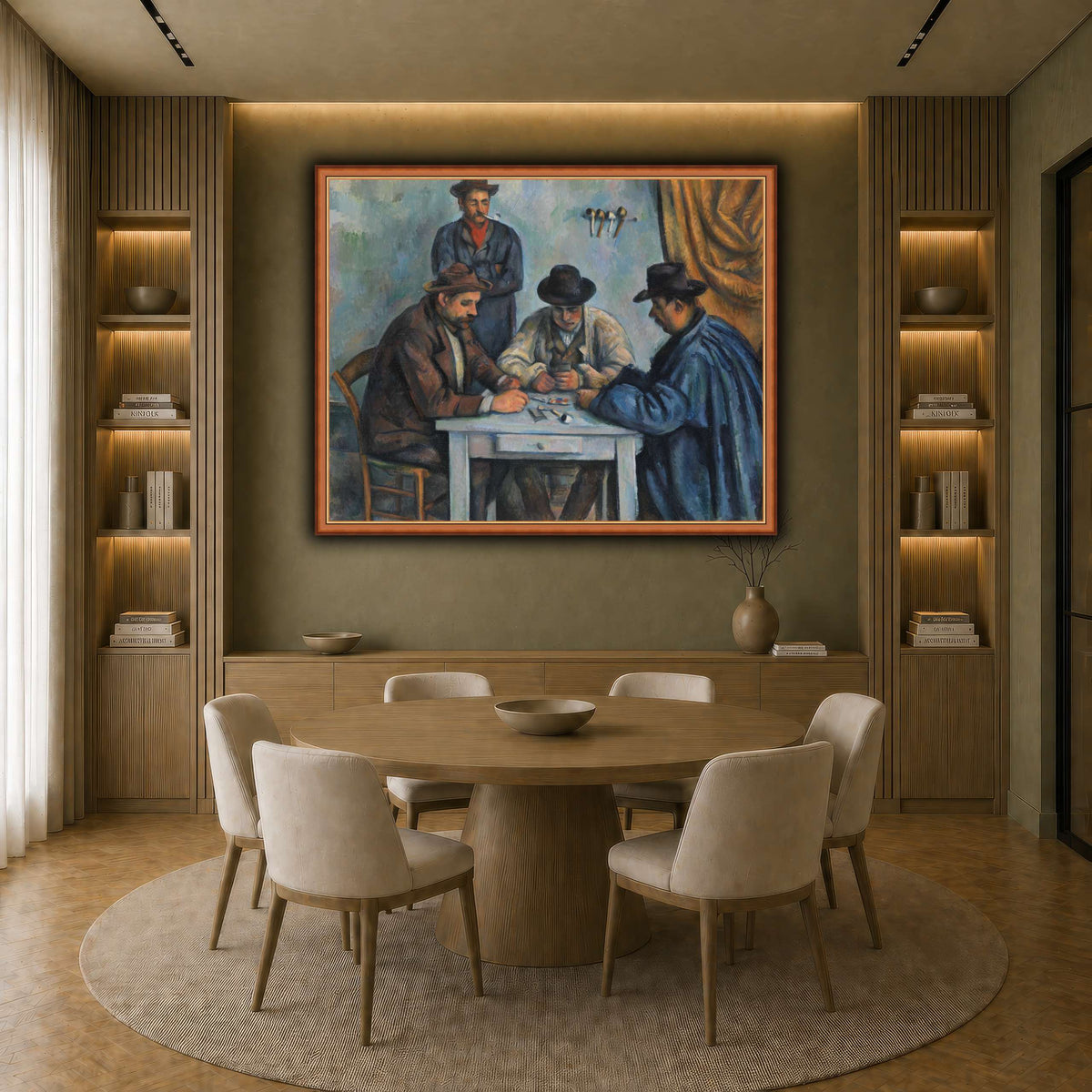 card players _Paul_Cezanne earth-dining room