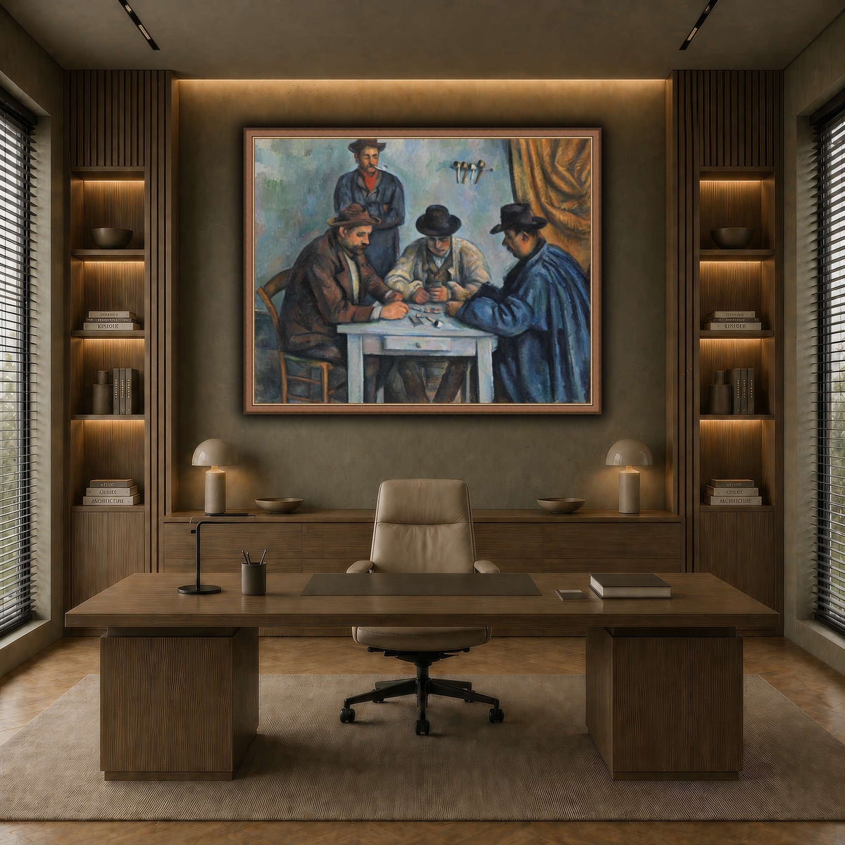 card players _Paul_Cezanne earth-office