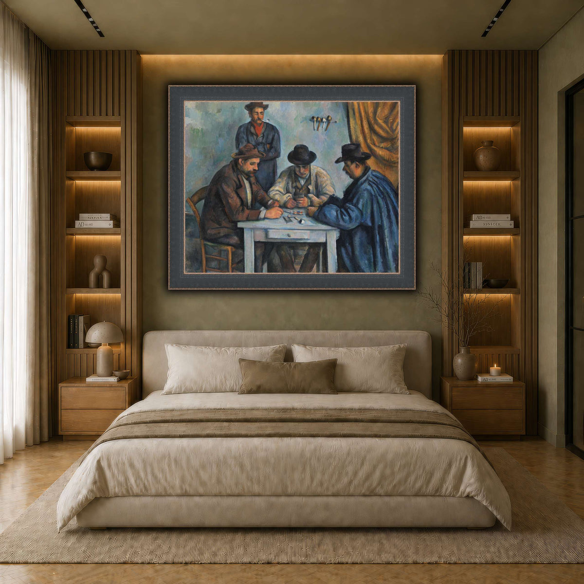 card players _Paul_Cezanne earth-bedroom