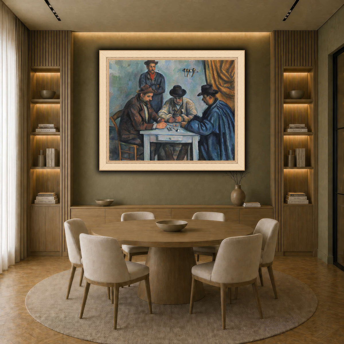 card players _Paul_Cezanne earth-dining room