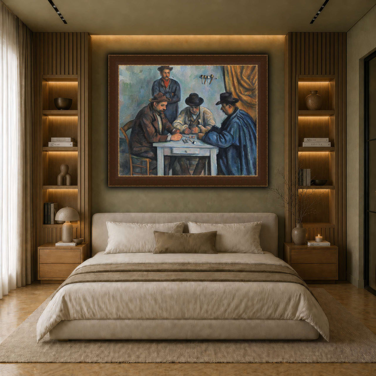 card players _Paul_Cezanne earth-bedroom