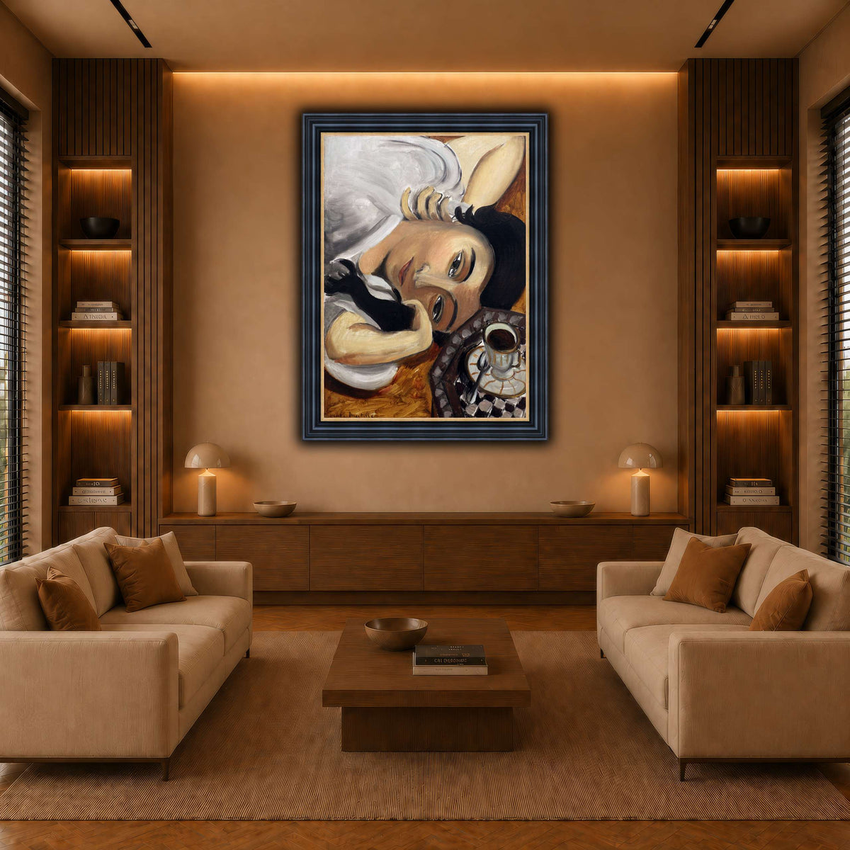 lorette_con_una_tazza_di_caffè_Henri_Matisse warm-living-room