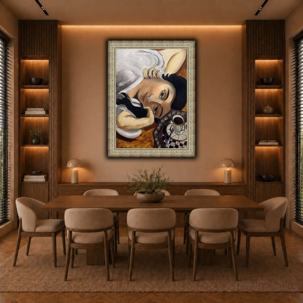 lorette_con_una_tazza_di_caffè_Henri_Matisse warm-dining room