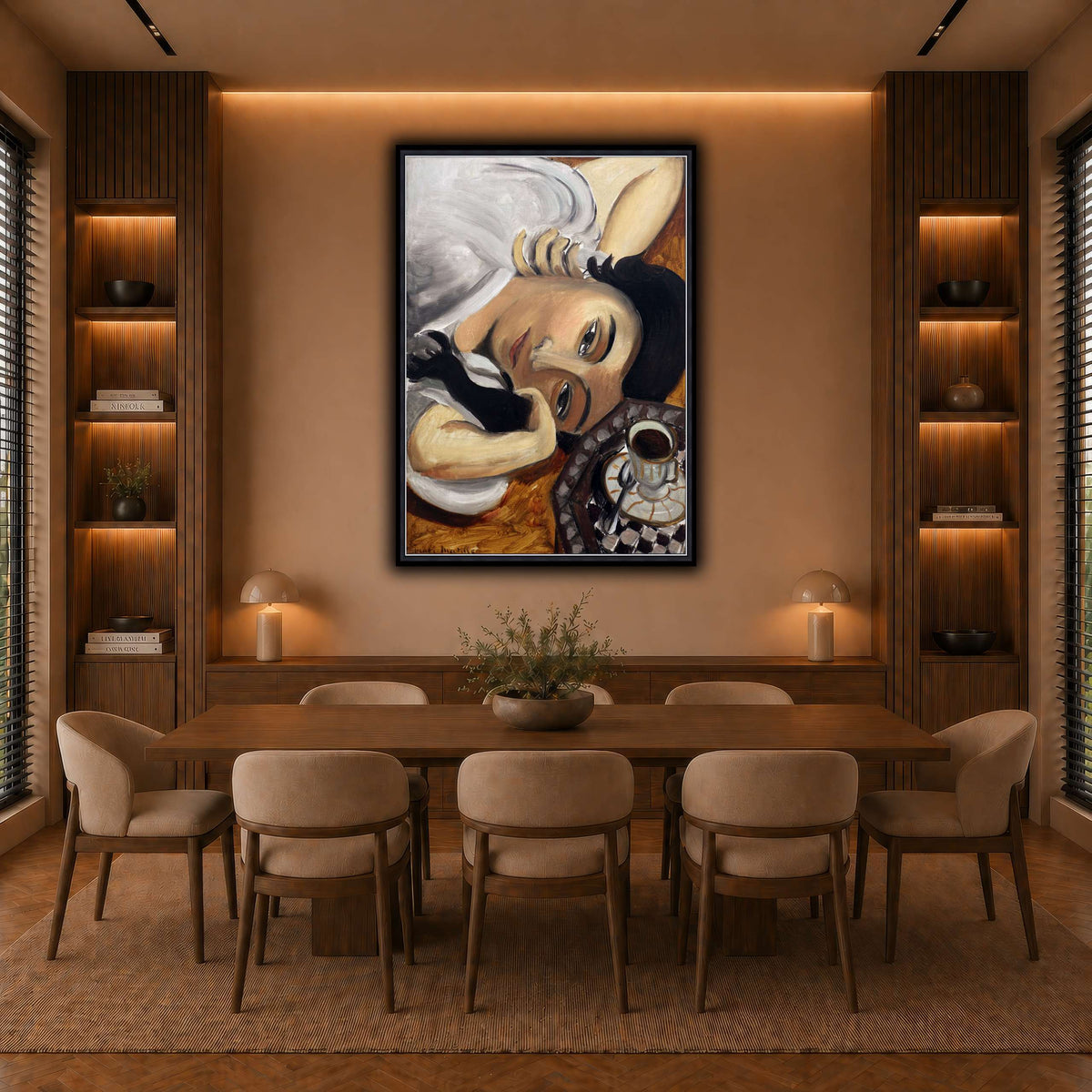 lorette_con_una_tazza_di_caffè_Henri_Matisse warm-dining room