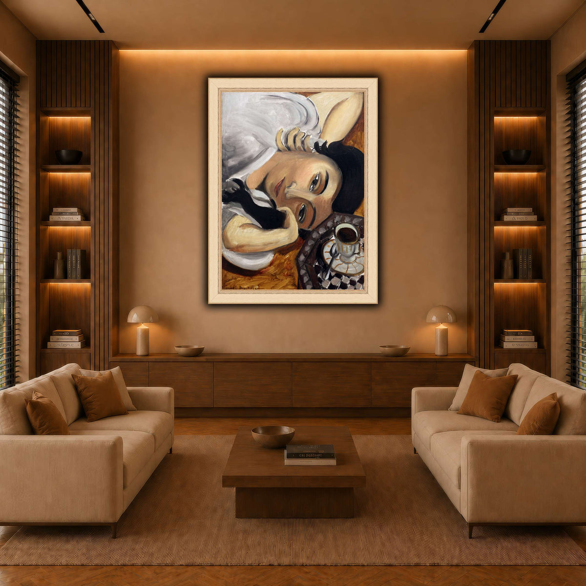lorette_con_una_tazza_di_caffè_Henri_Matisse warm-living-room