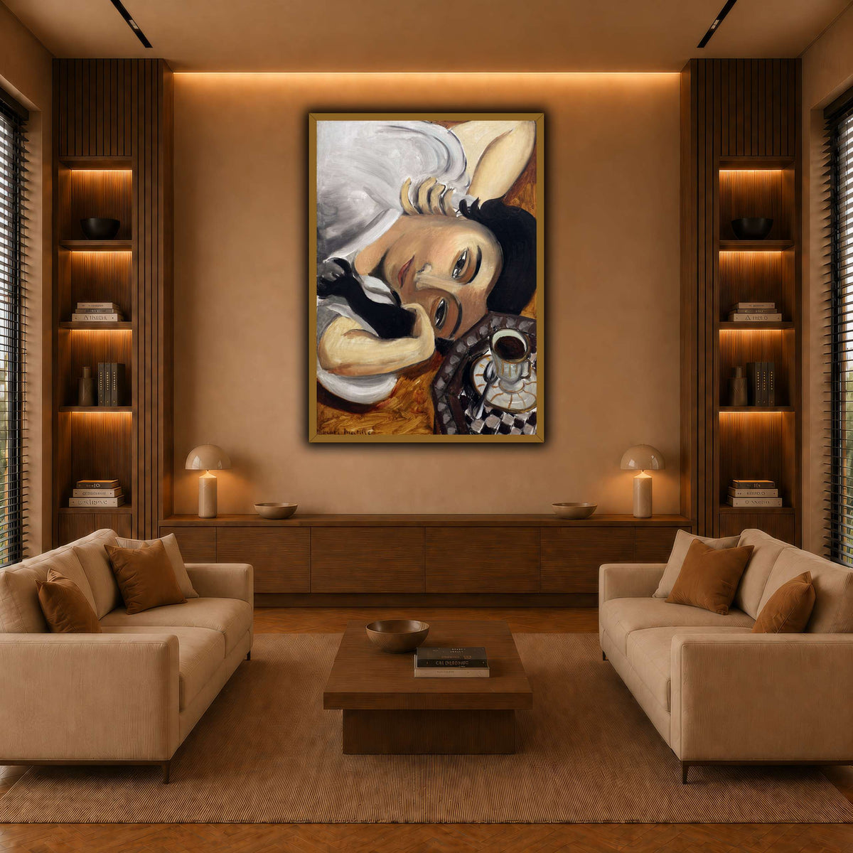 lorette_con_una_tazza_di_caffè_Henri_Matisse warm-living-room