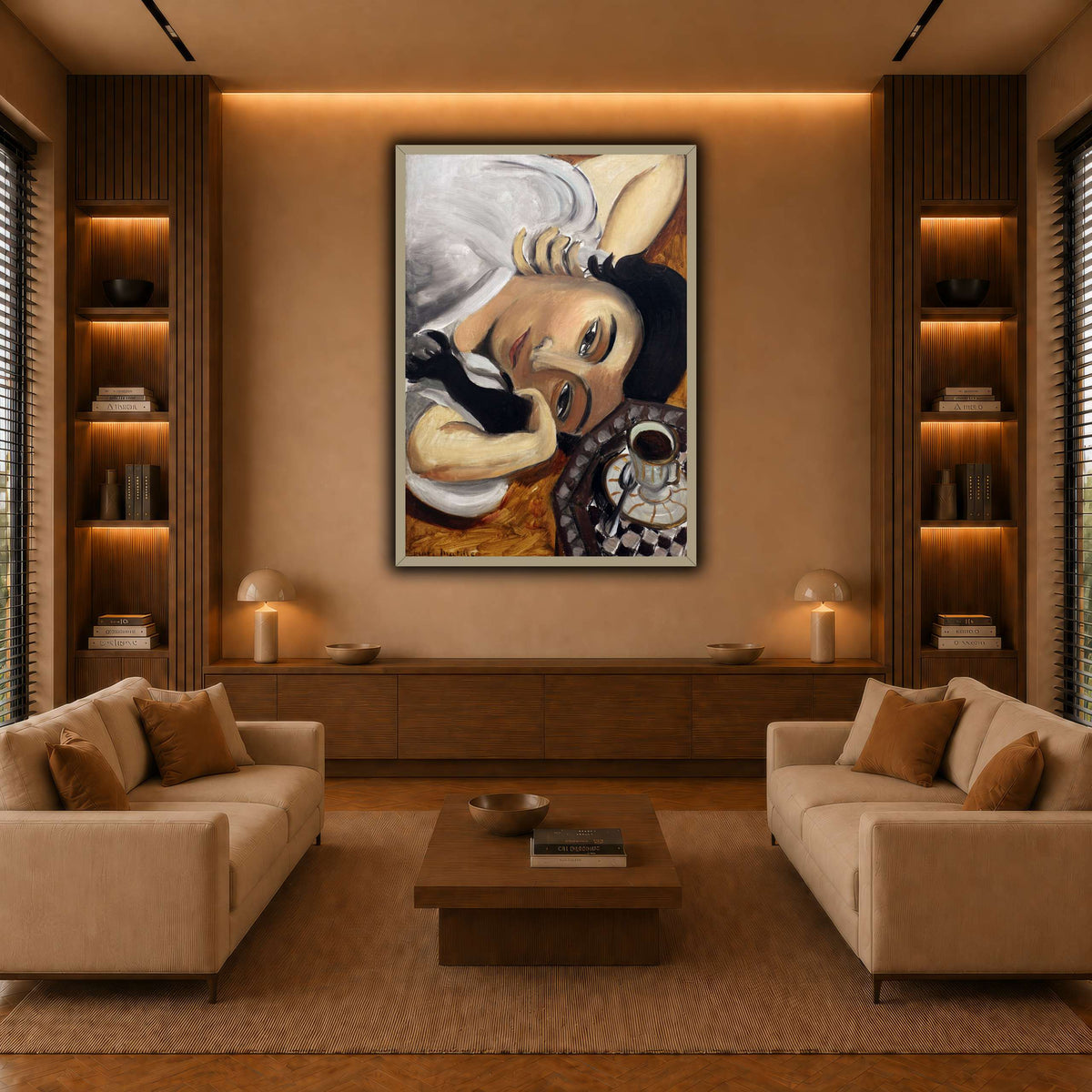lorette_con_una_tazza_di_caffè_Henri_Matisse warm-living-room