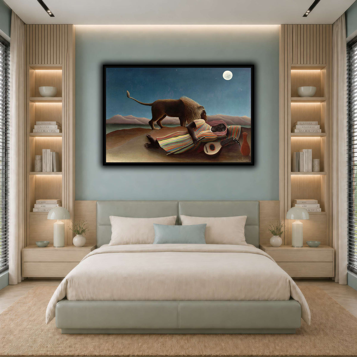 sleeping_gyspy_Henri_Rousseau cool-bedroom