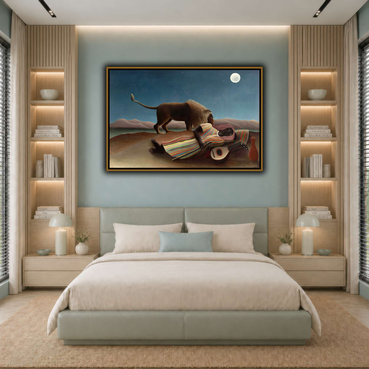 sleeping_gyspy_Henri_Rousseau cool-bedroom