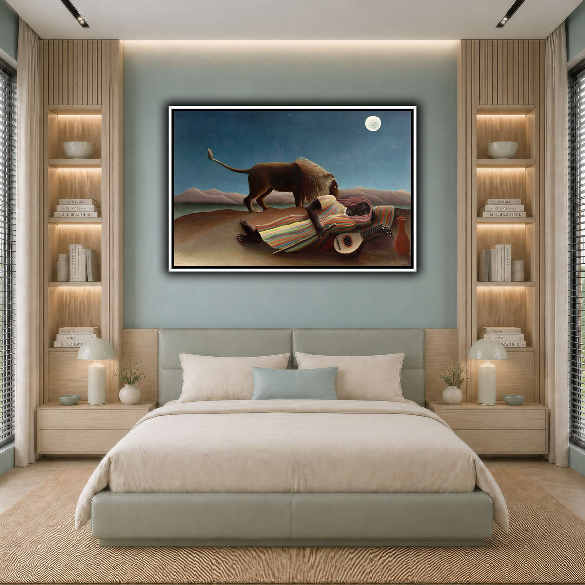 sleeping_gyspy_Henri_Rousseau cool-bedroom