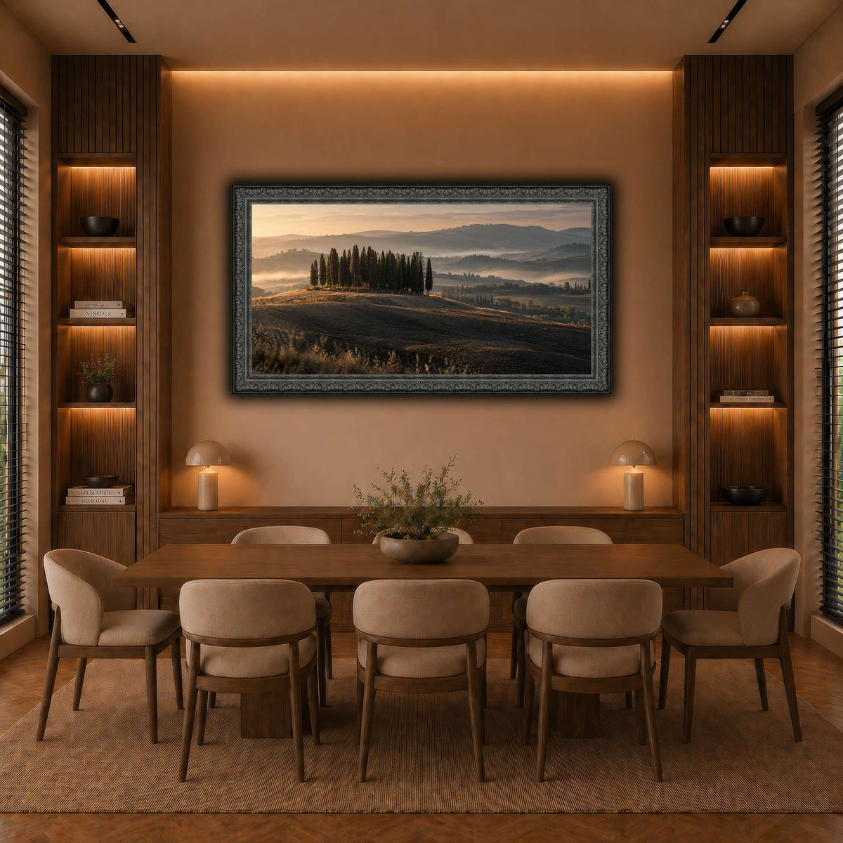 09_San_Quirico_Cypresses_Val_d_Orcia warm-dining room