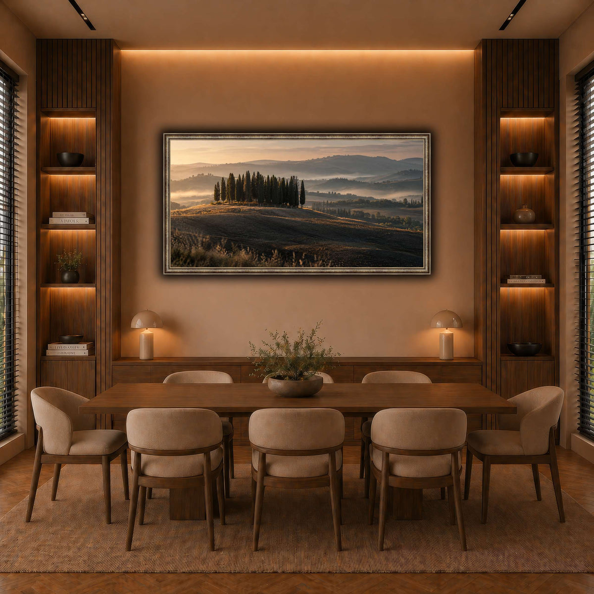 09_San_Quirico_Cypresses_Val_d_Orcia warm-dining room