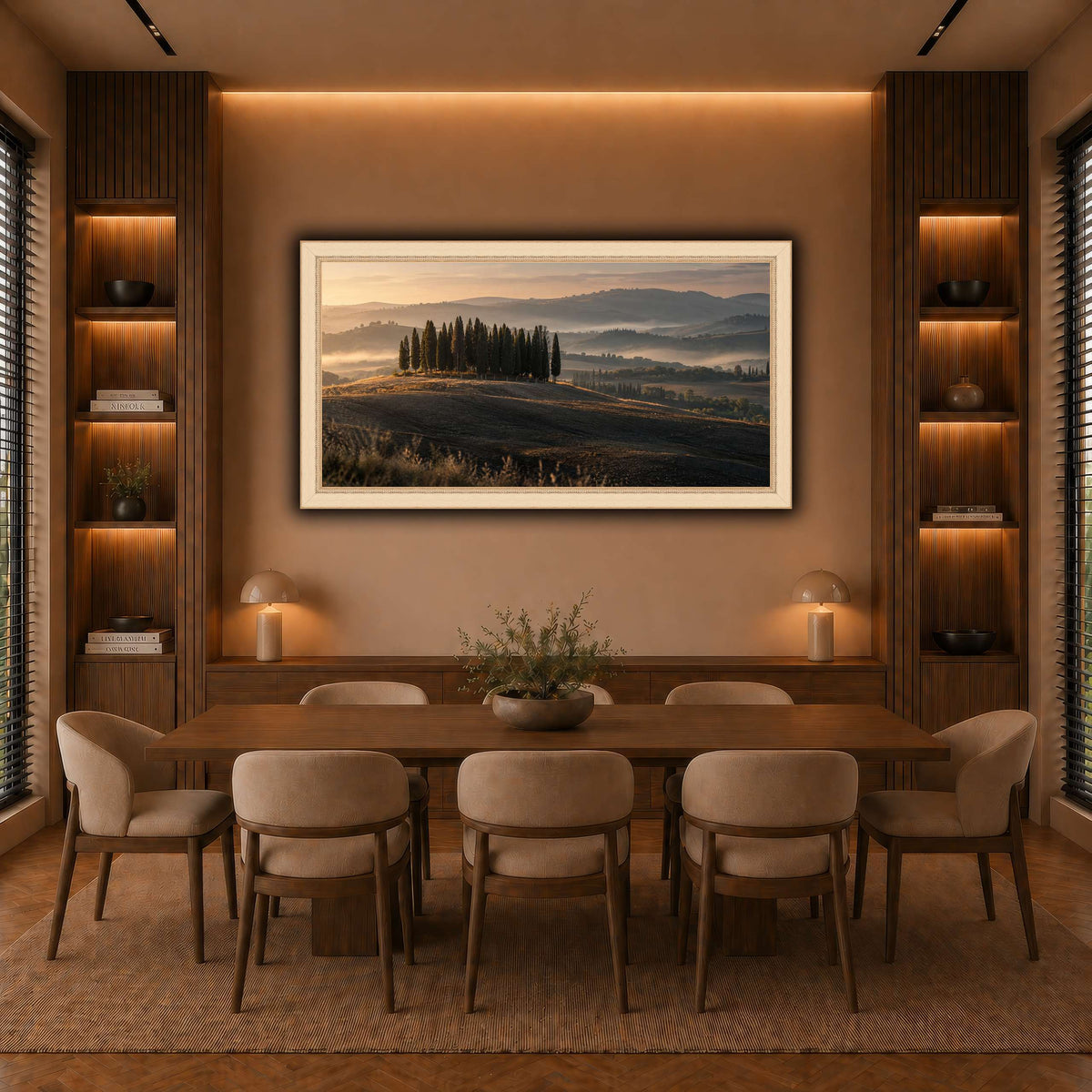 09_San_Quirico_Cypresses_Val_d_Orcia warm-dining room