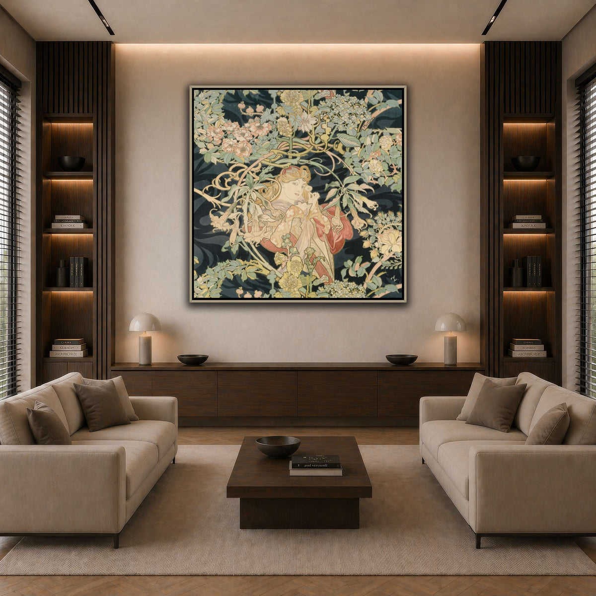 10_Alphonse_Mucha dark neutral-living room