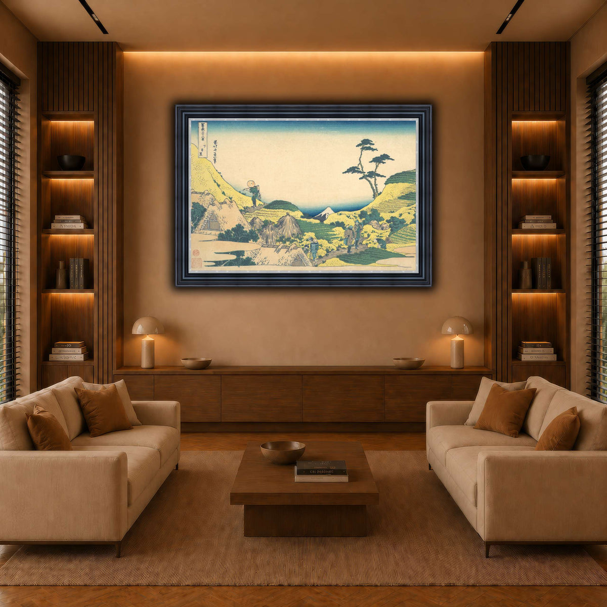 11_Katsushika Hokusai  warm-living-room