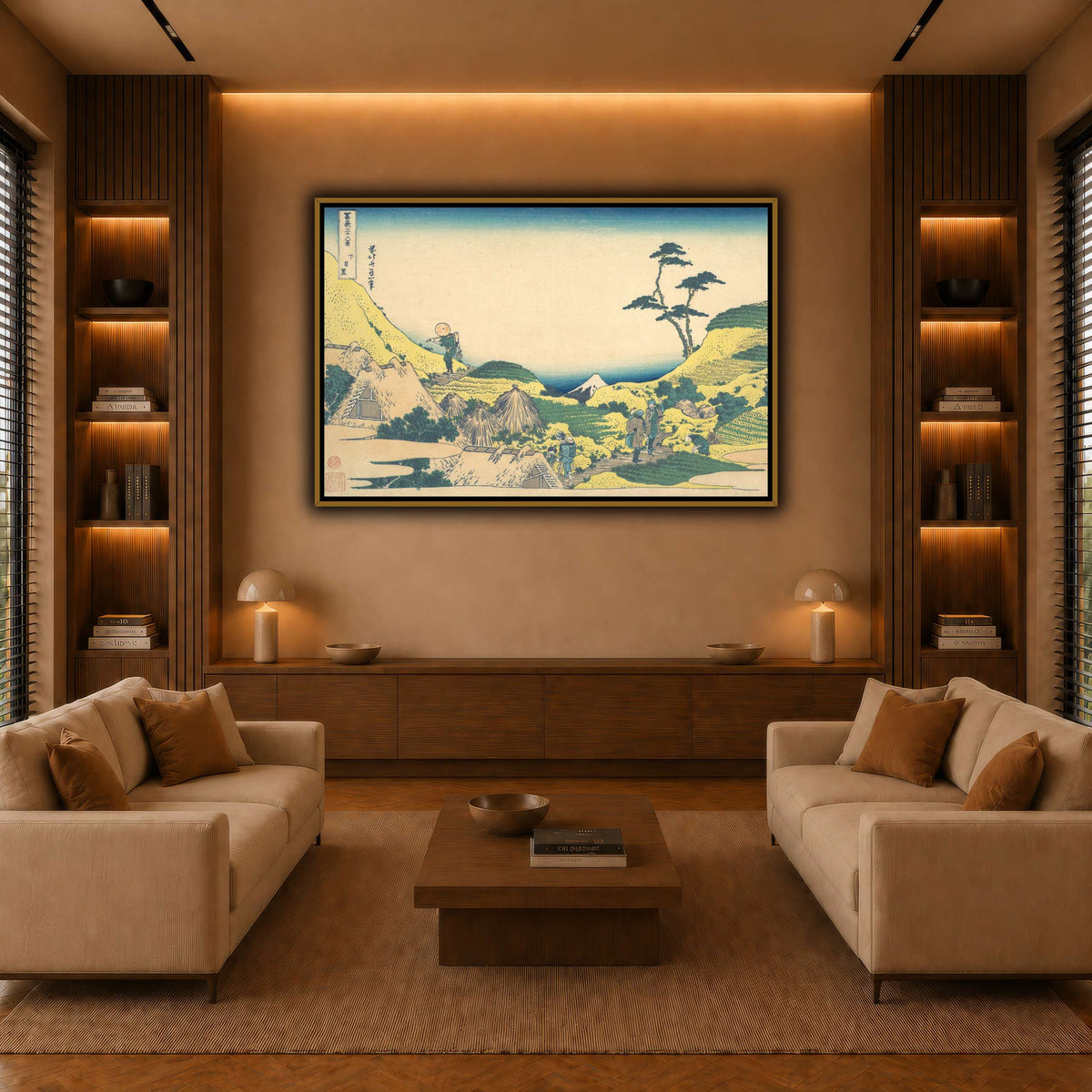 11_Katsushika Hokusai  warm-living-room